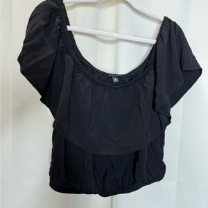 Plus size torrid Black Off-Shoulder Peplum Blouse